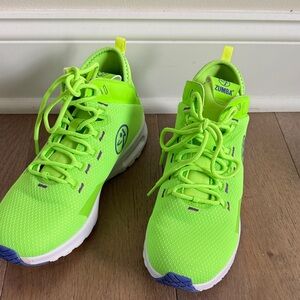 Zumba Fitness Neon Green Athletic Shoes